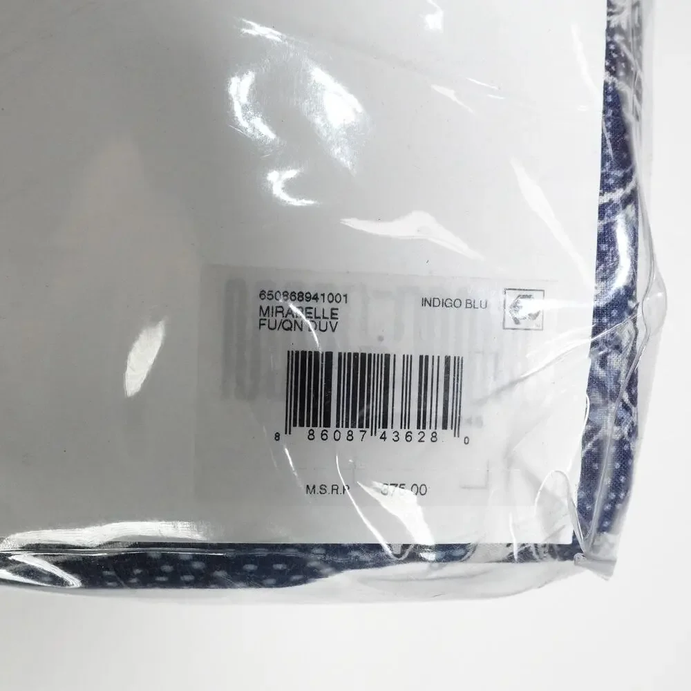 New Ralph Lauren Mirabelle Duvet Cover Full/Queen 92x96 Navy Blue Floral Paisley